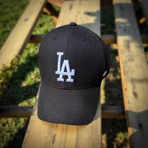 47 Los Angeles Dodgers Black MLB Clean Up Cap - One-Size
